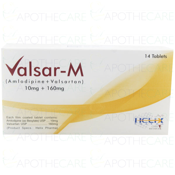 VALSAR M 10MG 160MG TAB 14s
