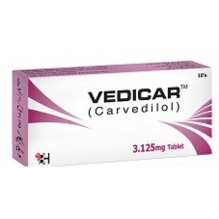 VEDICAR 3.125MG TAB