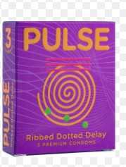 PULSE PURPLE 10S DOTTED CONDOM