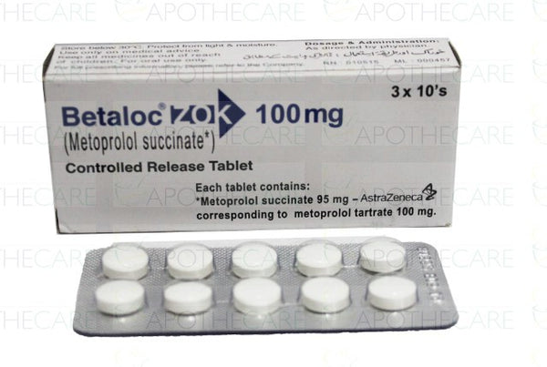 BETALOC ZOK 100MG TAB