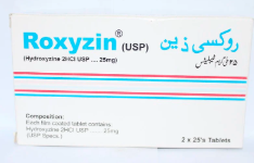 ROXYZIN 25MG TAB 50s