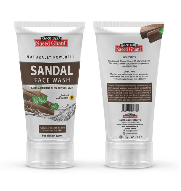 SANDAL FACE WASH SAEED GHANI 60ML