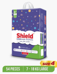 SHIELD BABY DIAPPER NO 4 54s 7 TO 18 KG