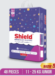 SHIELD BABY DIAPPER NO 5 48s 11 TO 25KG