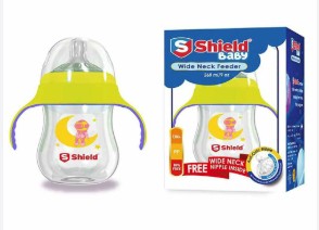 SHIELD WIDE NECK ANTI COLIC FEEDER 260ML