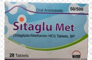 SITAGLU MET 50 500MG TAB 28s