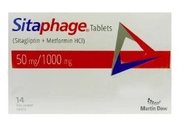 SITAPHAGE 50MG 1000MG TAB 14s