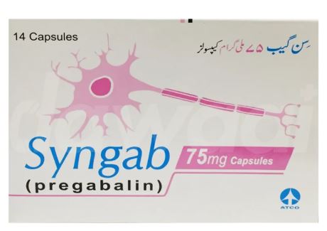 SYNGAB 75MG CAP
