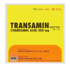TRANSAMIN 500MG INJECTION 10 AMPULE