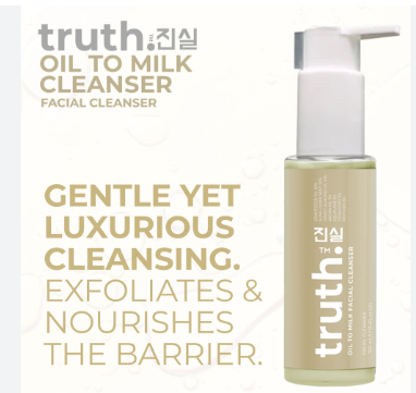 TRUTH OIL TO MILK FACIAL CLEANSER 100ML