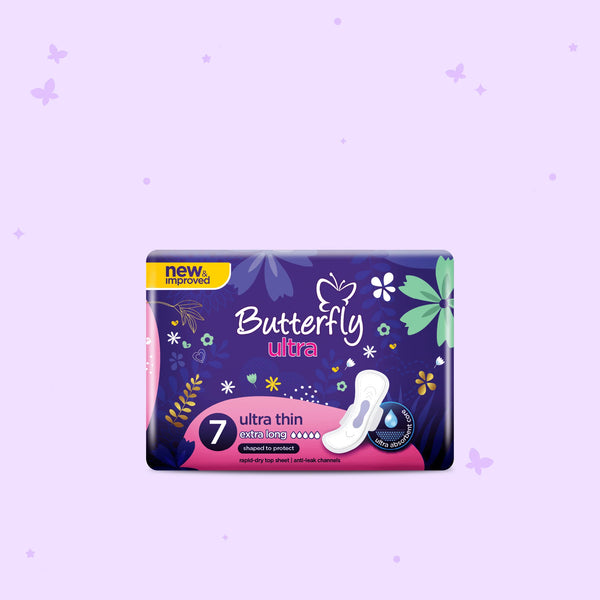 BUTTERFLY PEDS ULTRA THIN EXTRA LONG 7S