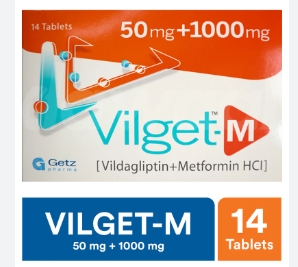 VILGET M 50 /1000 MG 28S TAB