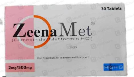ZEENA MET 2MG 500MG TAB (30s)